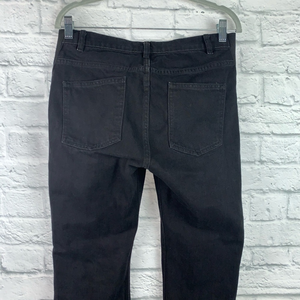 Asos Raw Hem Black Denim Maternity Jeans 6 - Picture 6 of 8